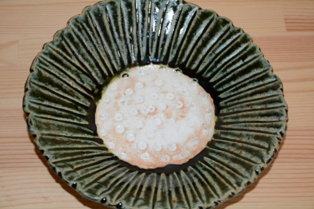織部菊型鉢