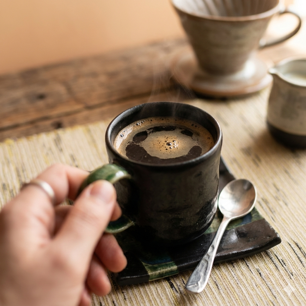 笠間焼人気作家・尾崎高行さんのカップ＆ソーサーです。