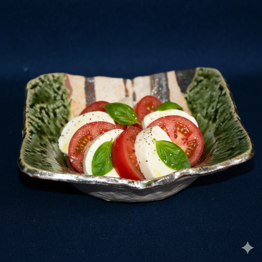 美濃焼人気作家・佐藤和次さんの織部間道文鉢、様々なシュチエーションで！