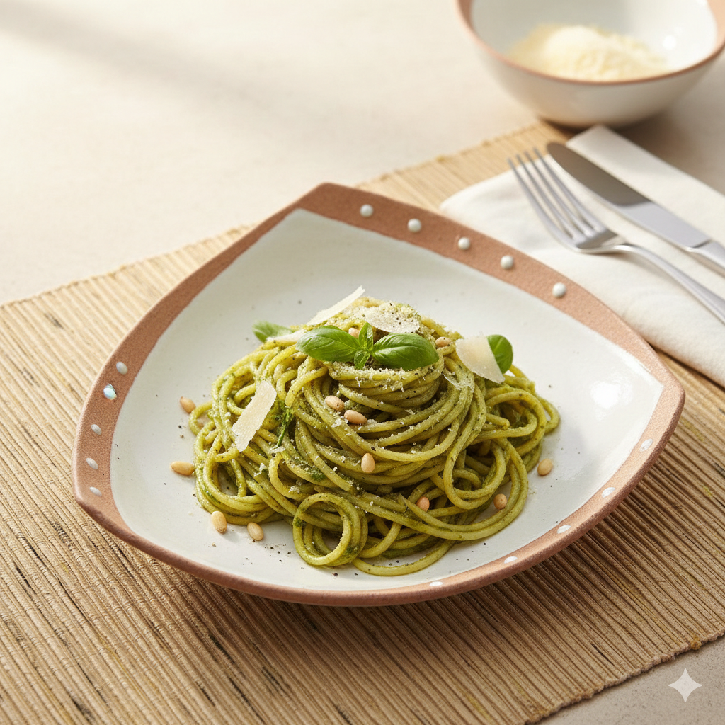 笠間焼人気作家・菅原良子さんの三角パスタ皿（白）です。斬新なデザインはプレゼントに最適です。